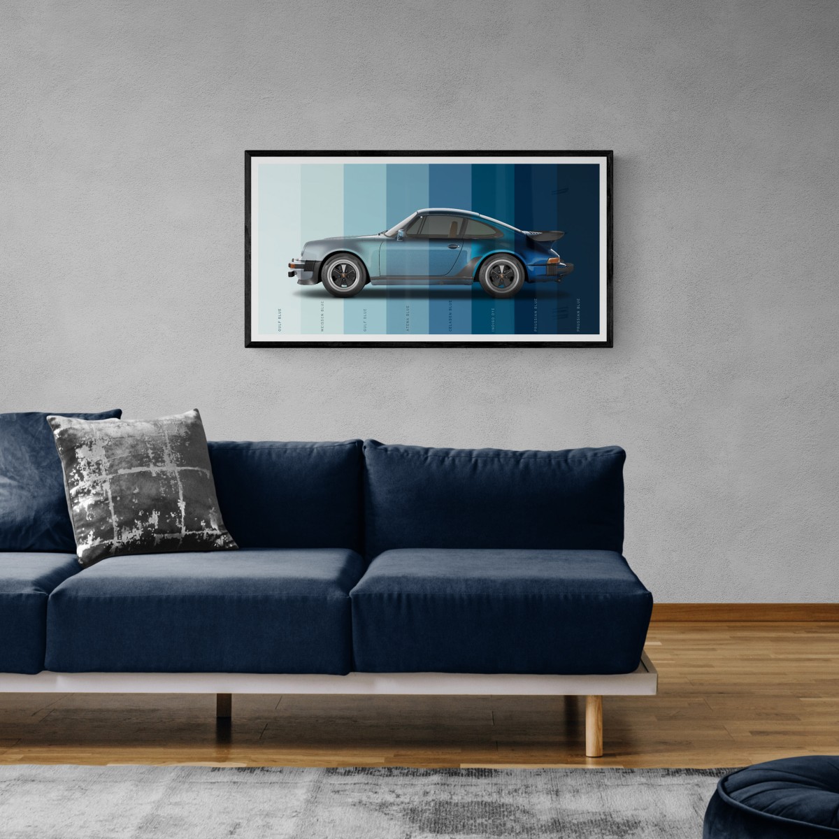 Porsche 911 - Blue Hue - Automotive Prints