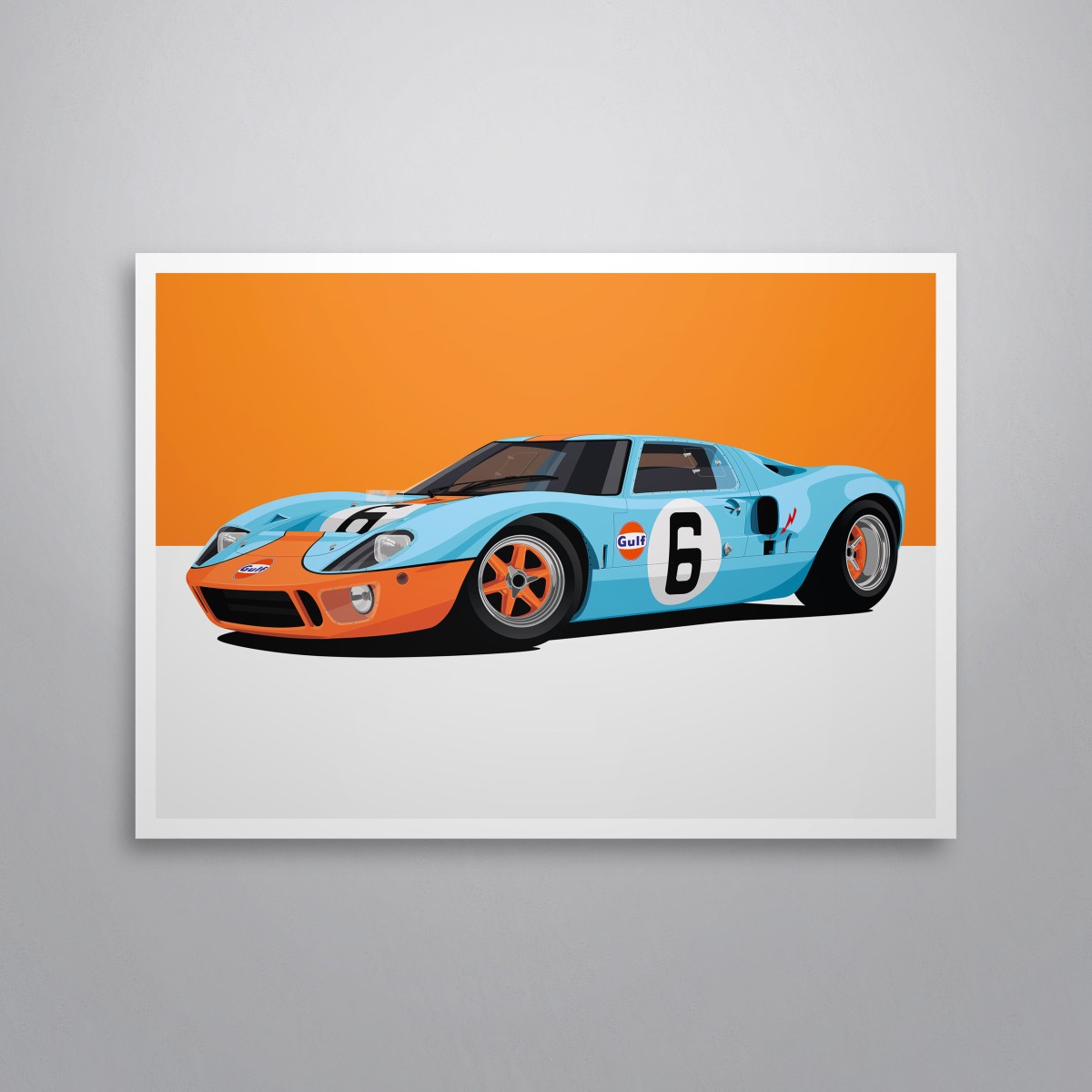 Ford GT40 Gulf - Automotive Prints