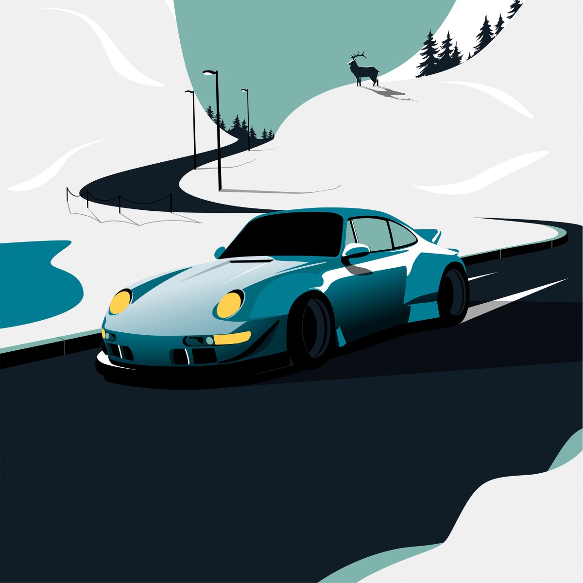 Porsche 911. RWB - Automotive Prints