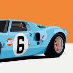 Ford GT40 Gulf - Automotive Prints