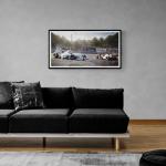 Courage. Ayrton Senna saves Erik Comas - Automotive Prints