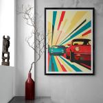 Porsche 911 Poster. Rivals - Automotive Prints