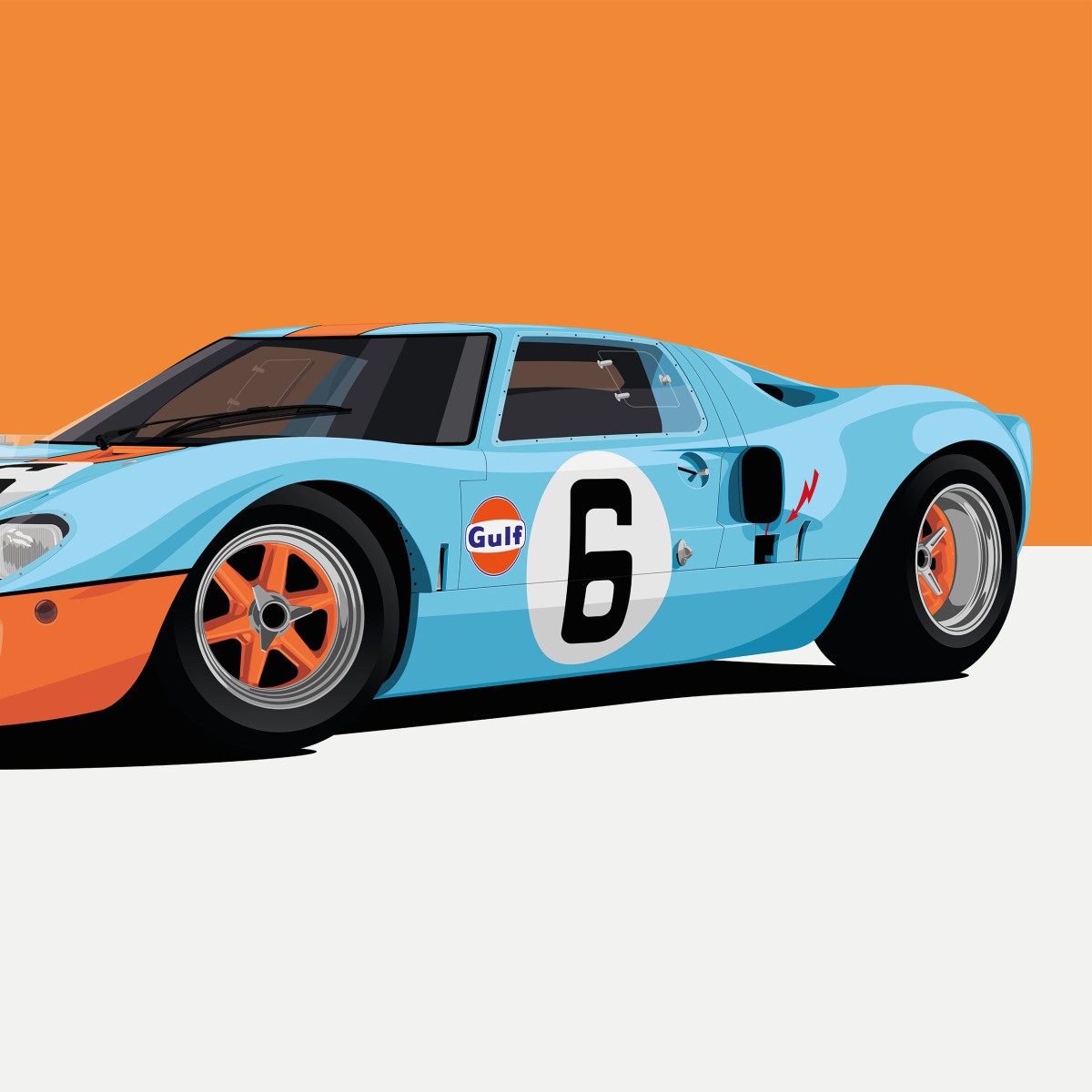 Ford GT40 Gulf - Automotive Prints