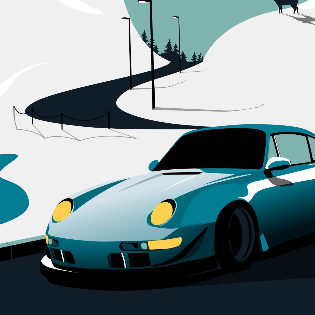 Porsche 911. RWB - Automotive Prints